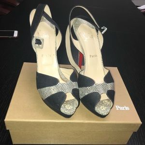 Christian Louboutin ankle strap heels